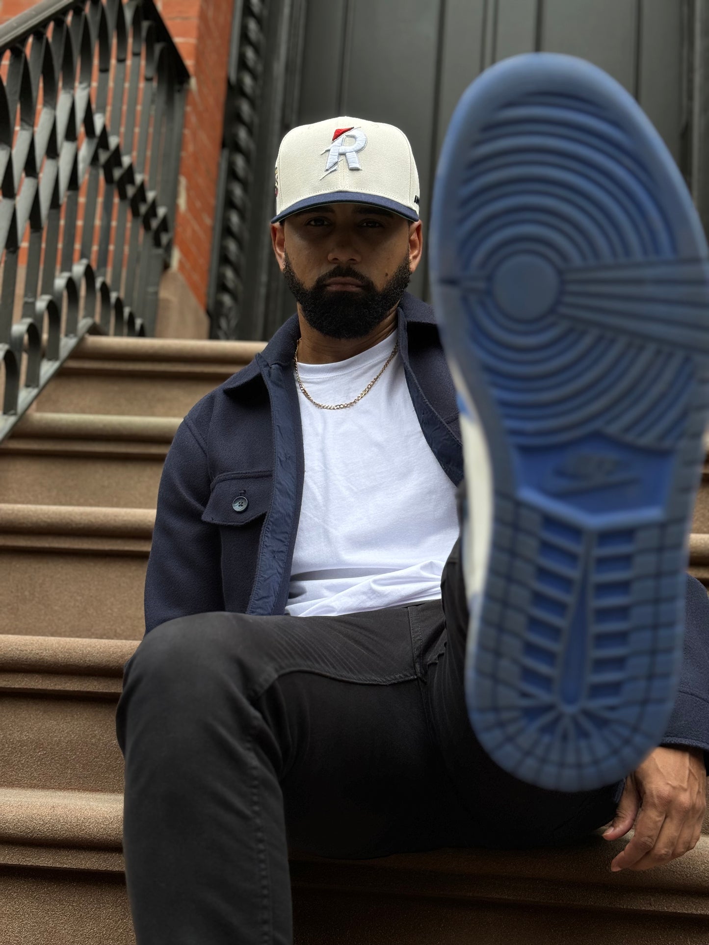 Anointed Cream/Navy